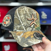 New Era Houston Astros '40th Anniversary' A-Frame Realtree 9FORTY Trucker Snapback - Product Image