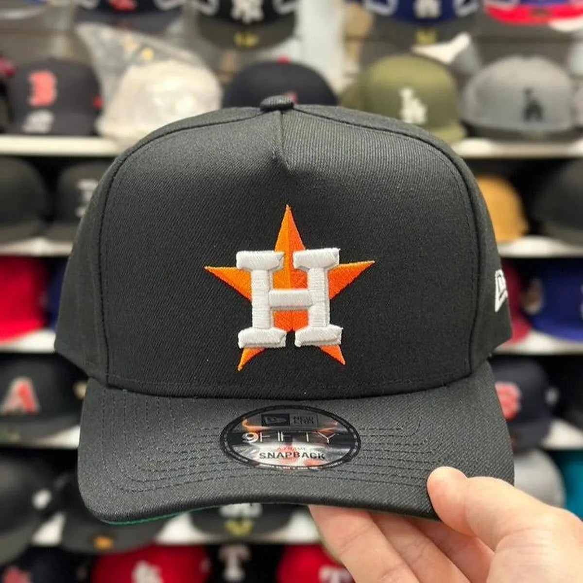 New Era Houston Astros A-Frame Black 9FIFTY Snapback - Product Image