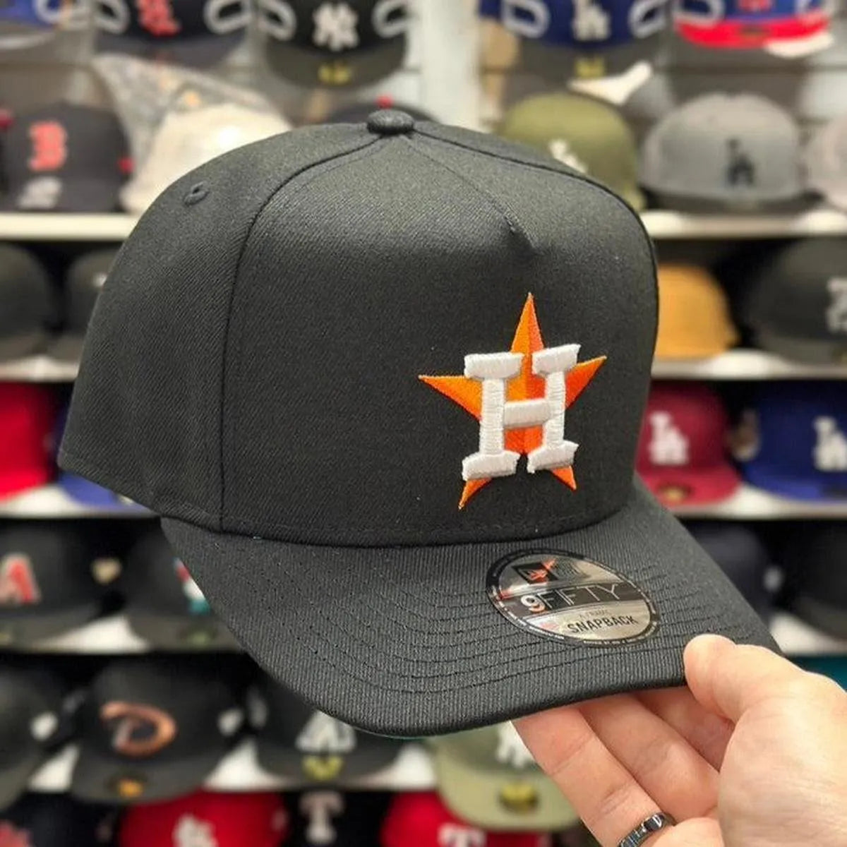 New Era Houston Astros A-Frame Black 9FIFTY Snapback - Product Image