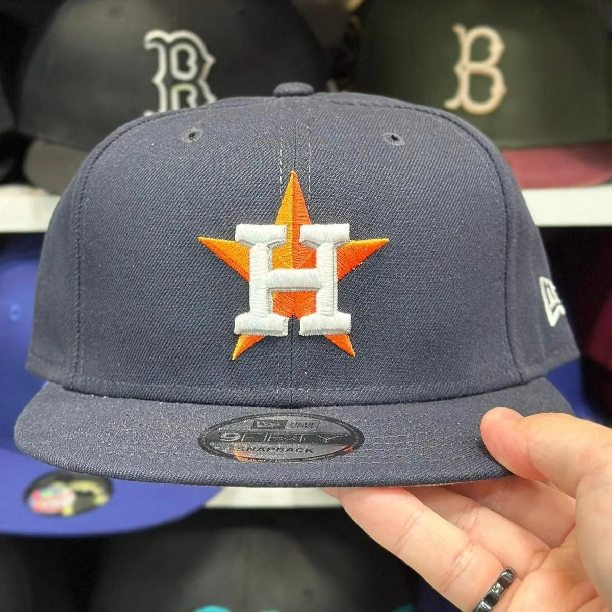 New Era Houston Astros Navy 9FIFTY Snapback - Product Image