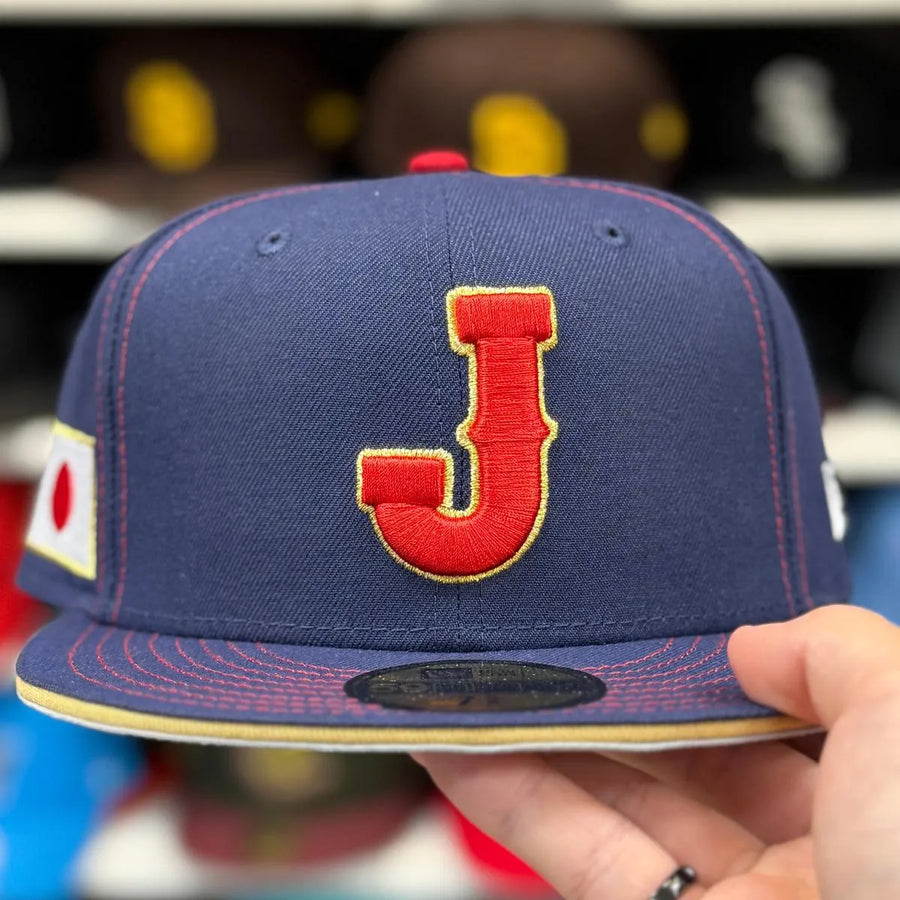 New Era Japan 2026 World Baseball Classics Navy 59FIFTY Fitted Hat - Product Image
