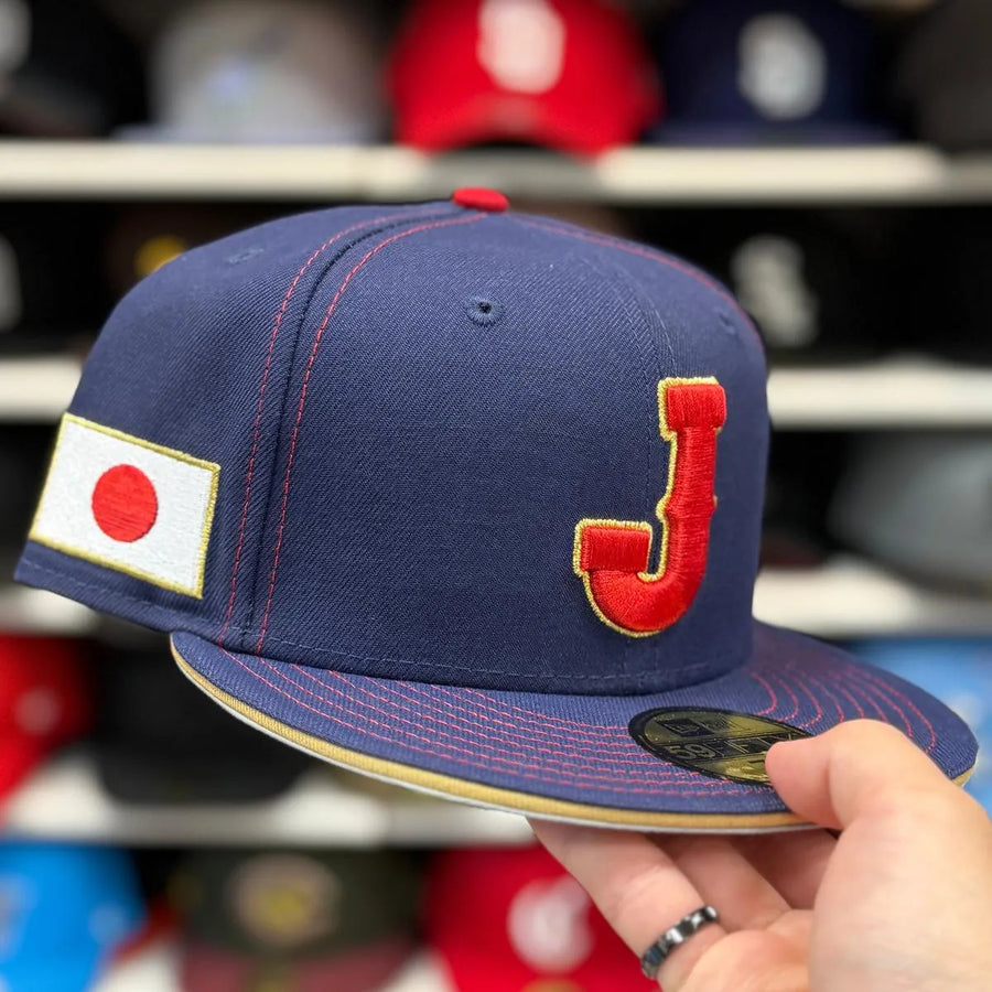 New Era Japan 2026 World Baseball Classics Navy 59FIFTY Fitted Hat - Product Image