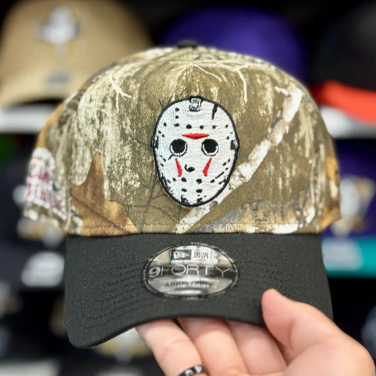 New Era Jason Vorhees 'Friday the 13th' A-Frame Realtree/Black 9FORTY Snapback - Product Image