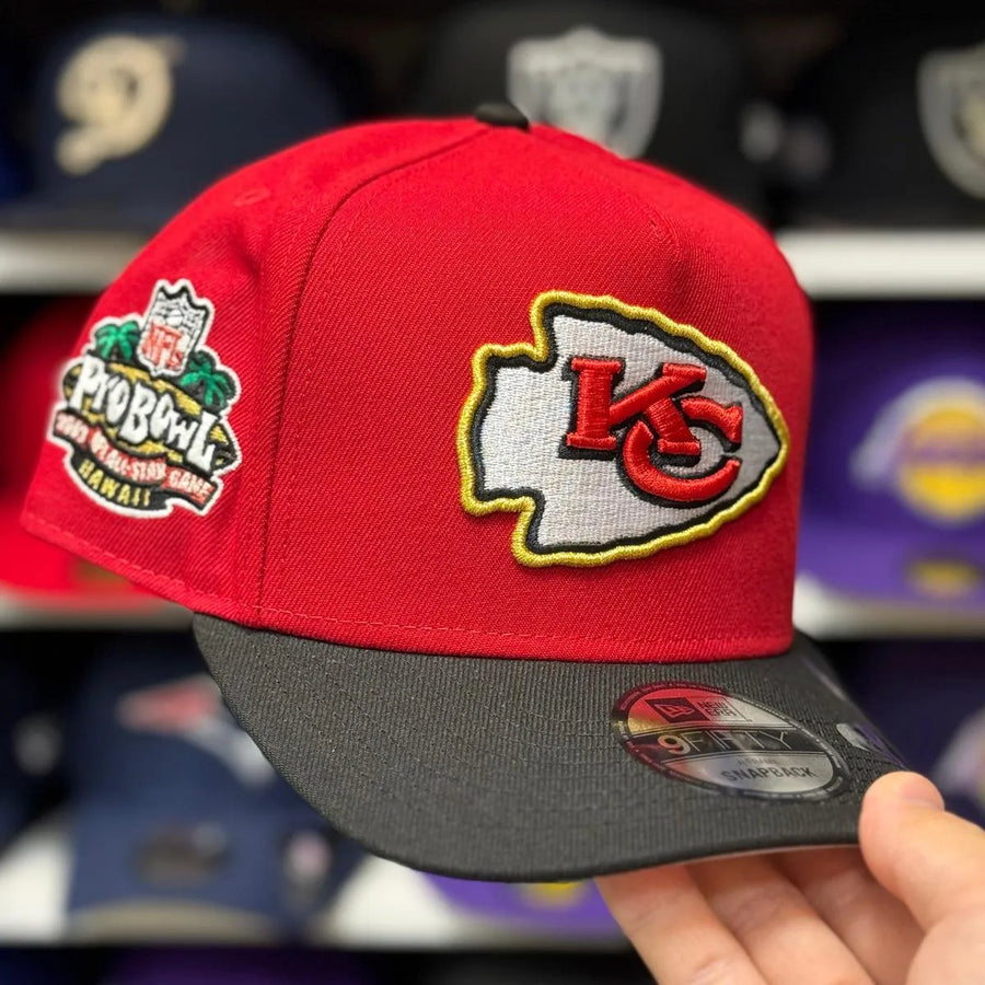 New Era Kansas City Chiefs '2003 Pro Bowl ASG' A-Frame Red/Black 9FIFTY Snapback - Product Image