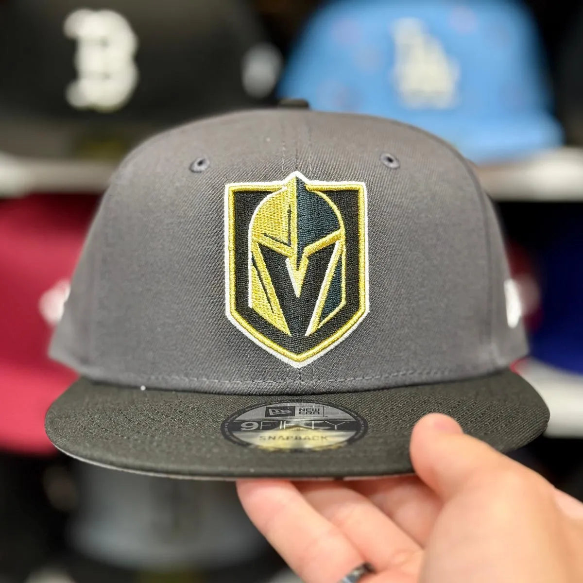 New Era Las Vegas Golden Knights Gray/Black 9FIFTY Snapback - Product Image