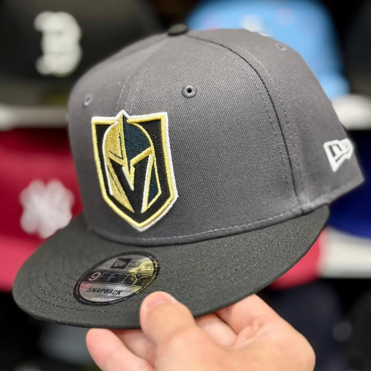 New Era Las Vegas Golden Knights Gray/Black 9FIFTY Snapback - Product Image
