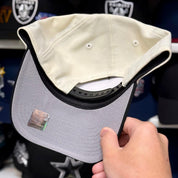 New Era Las Vegas Raiders '60th Anniversary' A-Frame Creme/Black 9FORTY Snapback - Product Image