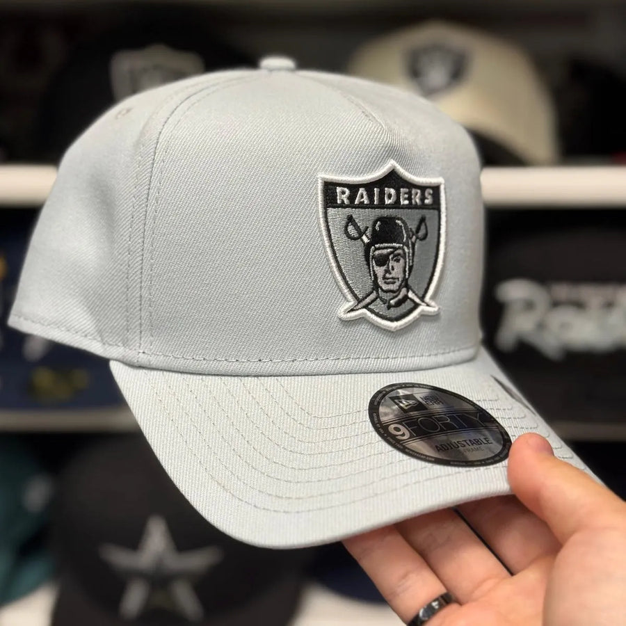 New Era Las Vegas Raiders A-Frame Silver 9FORTY Snapback - Product Image