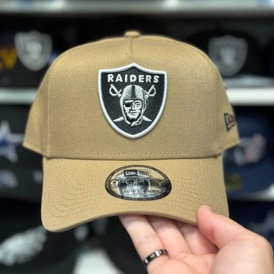 New Era Las Vegas Raiders A-Frame Tan 9FORTY Snapback - Product Image