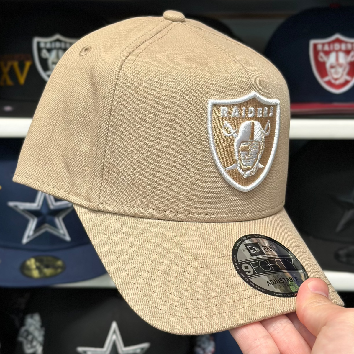 New Era Las Vegas Raiders A-Frame Tan 9FORTY Snapback - Product Image