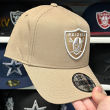 New Era Las Vegas Raiders A-Frame Tan 9FORTY Snapback