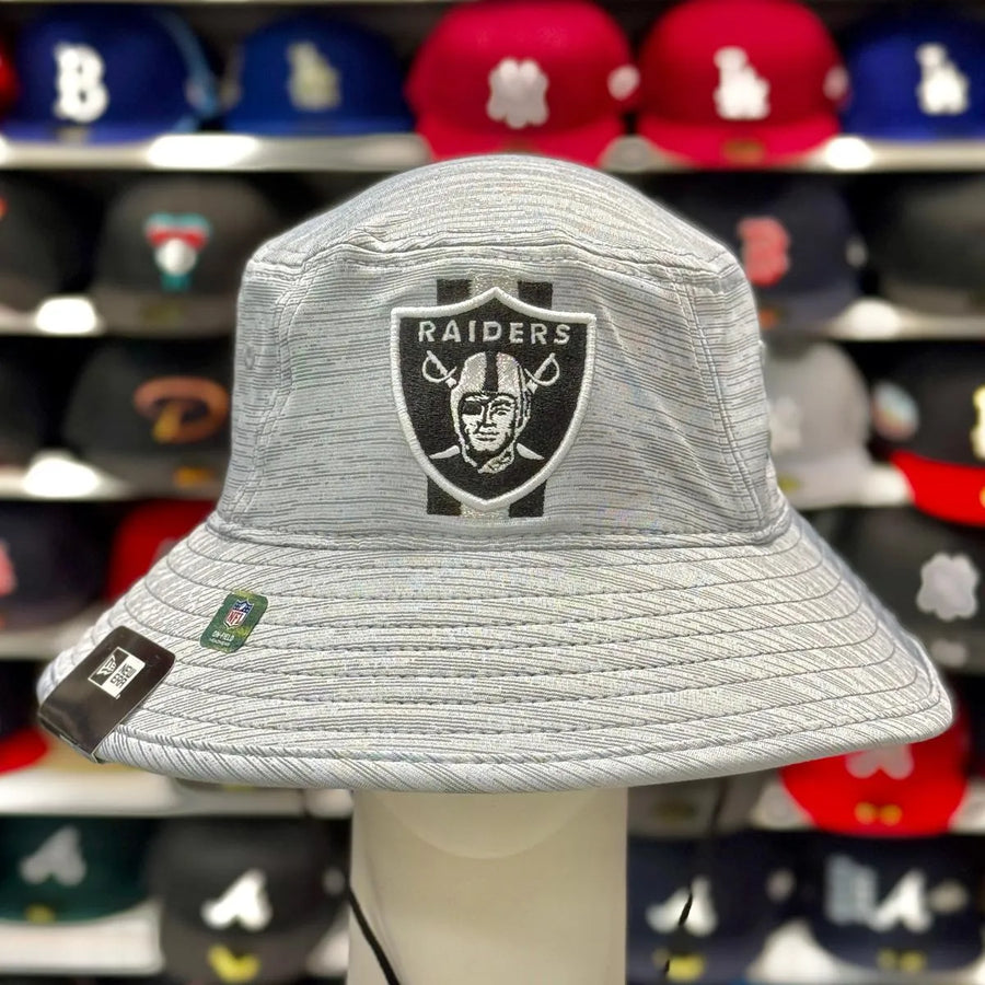 New Era Las Vegas Raiders Bucket Hat | Silver / Black Under Brim - Product Image
