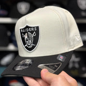 New Era Las Vegas Raiders 'Hawaiian Pro Bowl' A-Frame Creme/Black 9FIFTY Snapback - Product Image