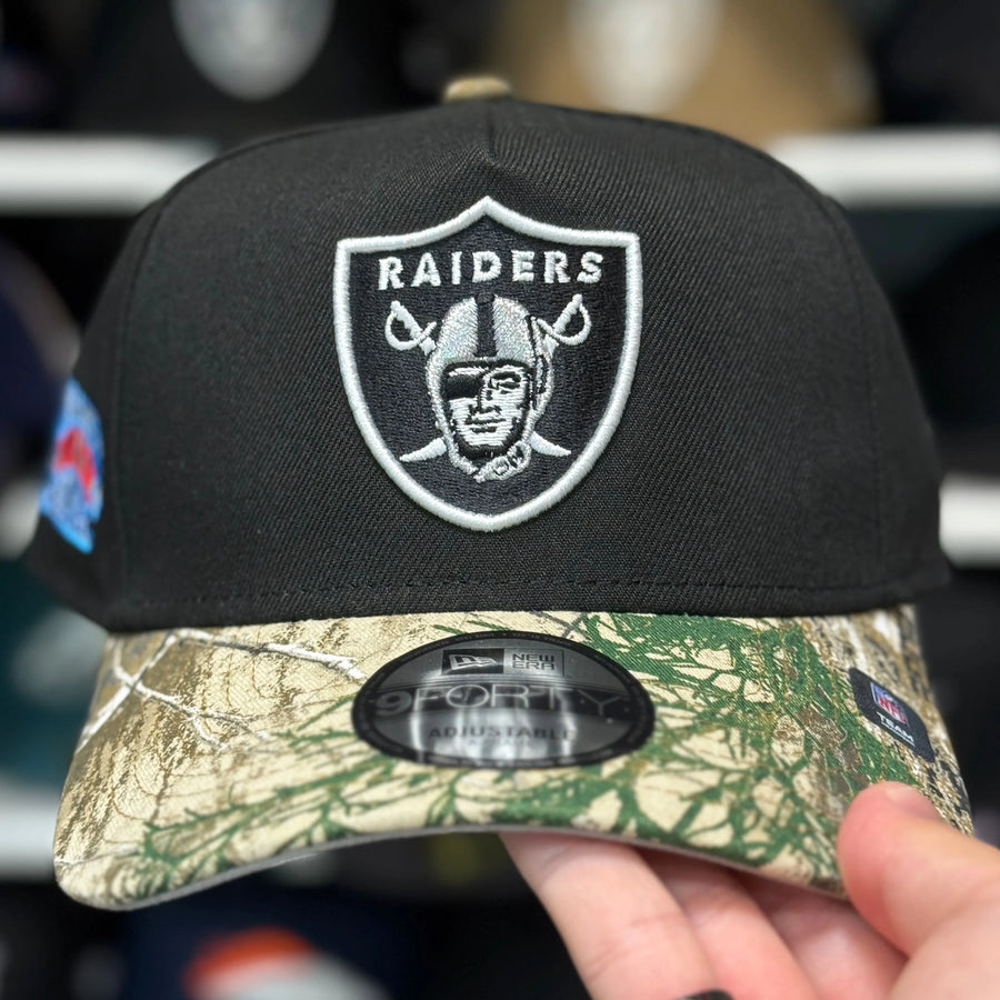 New Era Las Vegas Raiders 'Lowriders' A-Frame Black/Realtree 9FORTY Snapback - Product Image