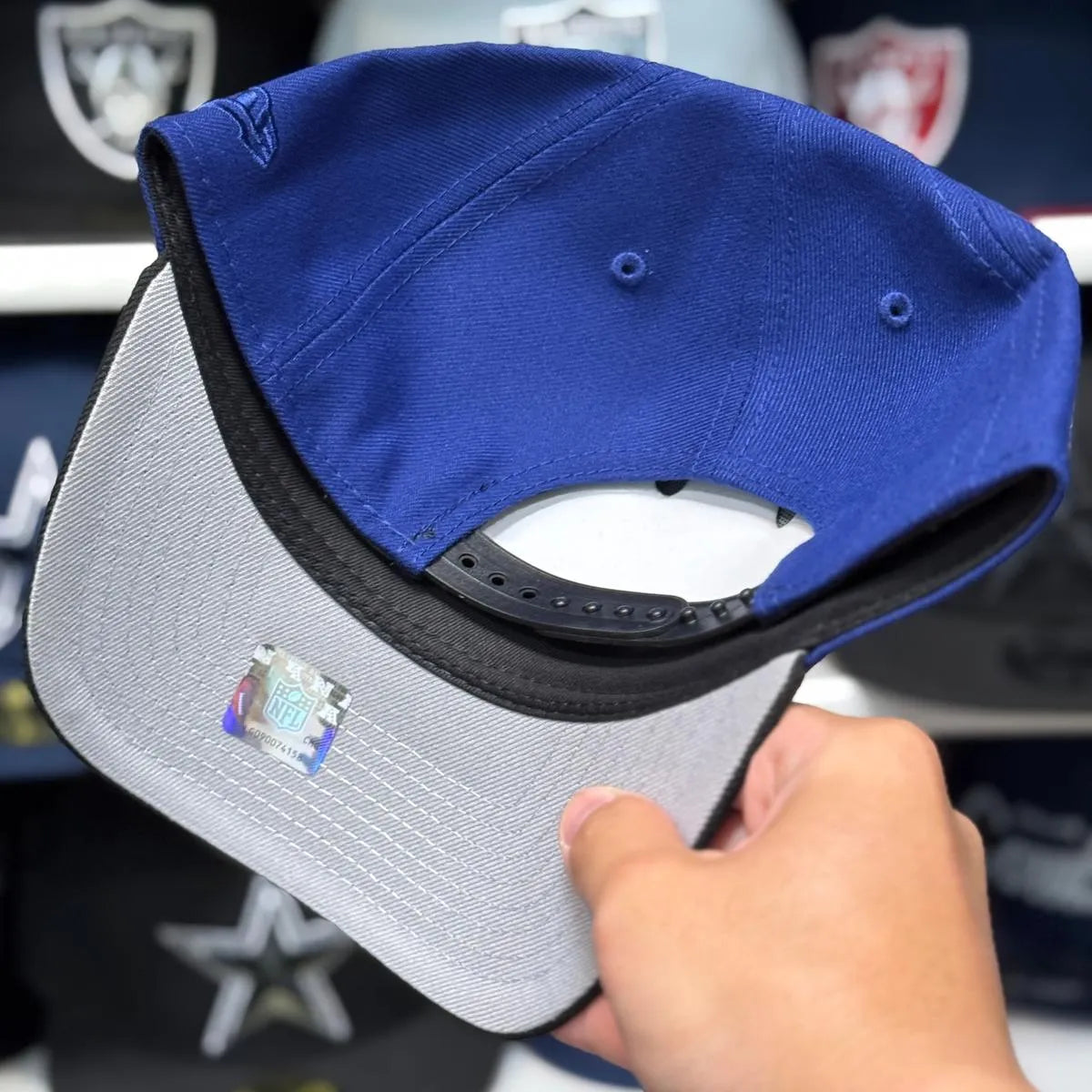 New Era Las Vegas Raiders 'Super Bowl XI' A-Frame Blue/Black 9FORTY Snapback - Product Image
