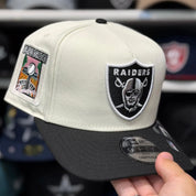 New Era Las Vegas Raiders 'Super Bowl XI' A-Frame Creme/Black 9FORTY Snapback - Product Image