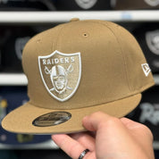 New Era Las Vegas Raiders Tan 9FIFTY Snapback - Product Image
