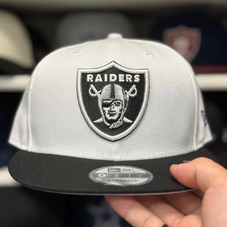 New Era Las Vegas Raiders White/Black 9FIFTY Snapback - Product Image
