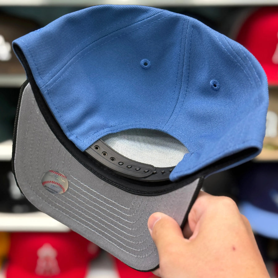 New Era Los Angeles Angels '50th Anniversary' A-Frame Blue/Black 9FIFTY Snapback | Glow in the Dark - Product Image