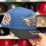 New Era Los Angeles Angels '50th Anniversary' A-Frame Blue/Black 9FIFTY Snapback | Glow in the Dark