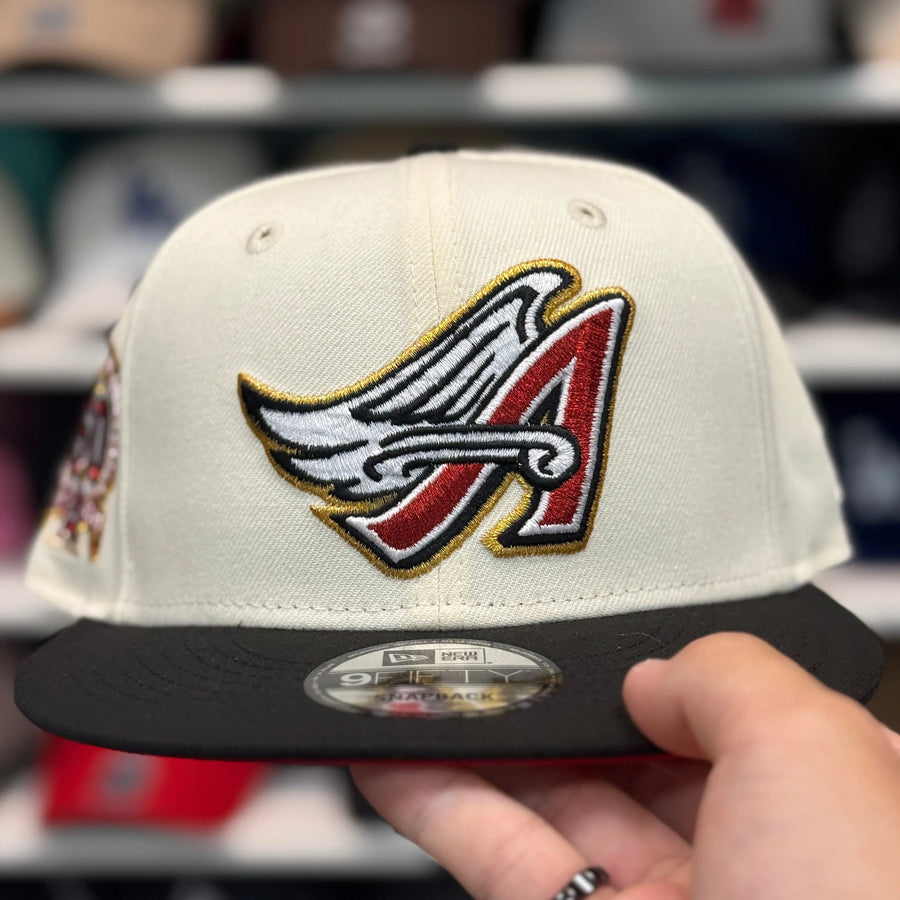 New Era Los Angeles Angels '50th Anniversary' Creme/Black 9FIFTY Snapback - Product Image