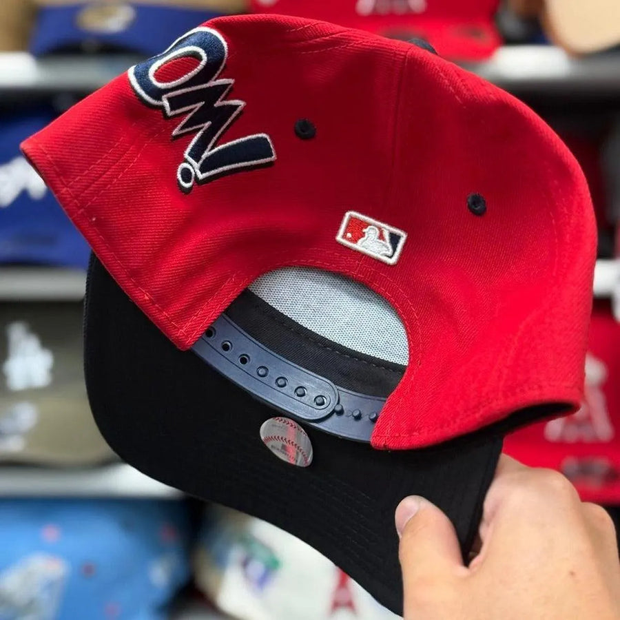 New Era Los Angeles Angels 'Diamond Hero Edition' A-Frame Red/Navy 9FORTY Snapback - Product Image