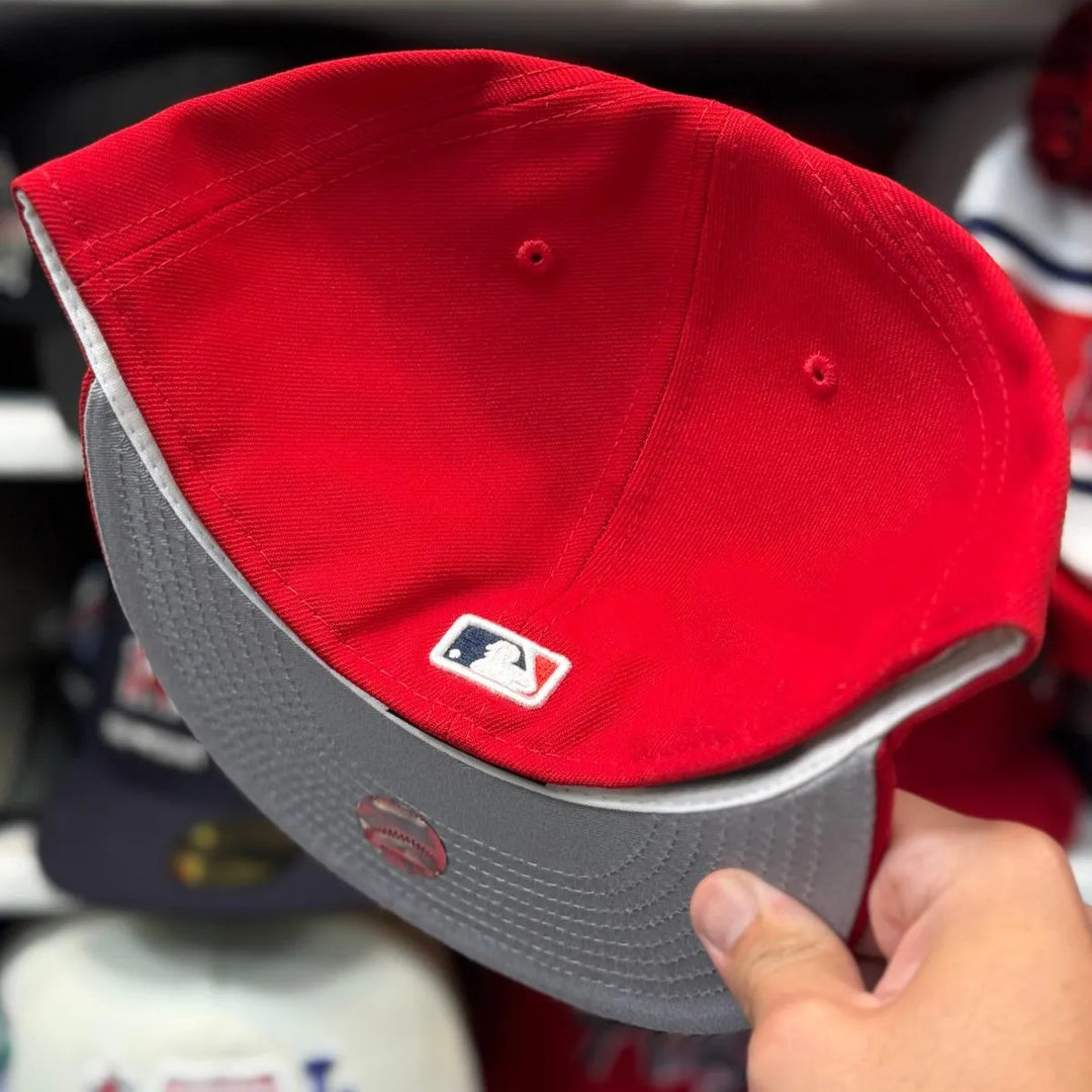 New Era Los Angeles Angels Authentic Collection Red 59FIFTY Fitted Hat - Product Image