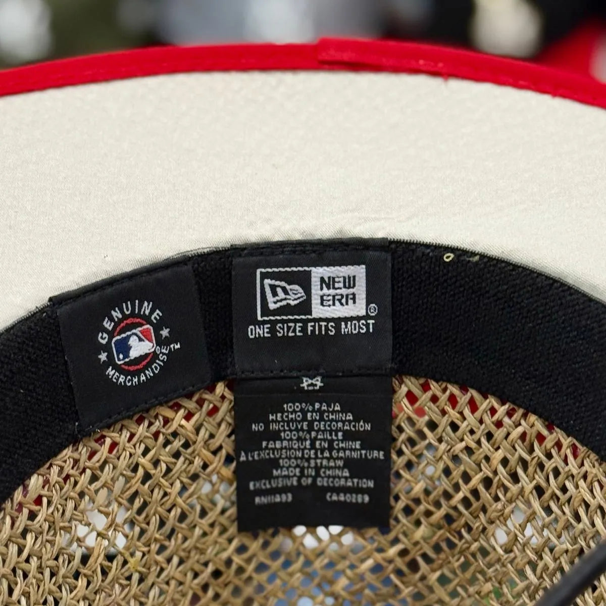 New Era Los Angeles Angels Red Straw Hat - Product Image