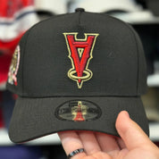 New Era Los Angeles Angels Upside Down Logo '50th Anniversary' A-Frame 9FORTY Snapback | Red Under Brim - Product Image