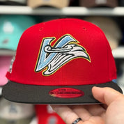 New Era Los Angeles Angels Upside Down Logo '50th Anniversary' Red/Black 9FIFTY Snapback - Product Image