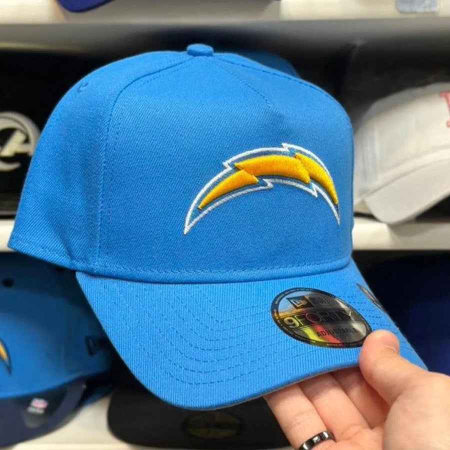 New Era Los Angeles Chargers A-Frame Electric Blue 9FORTY Snapback - Product Image