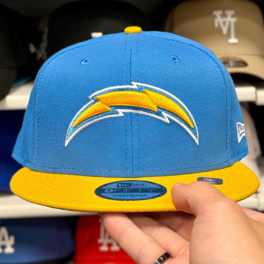 New Era Los Angeles Chargers Blue/Yellow 9FIFTY Snapback - Product Image