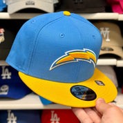 New Era Los Angeles Chargers Blue/Yellow 9FIFTY Snapback - Product Image