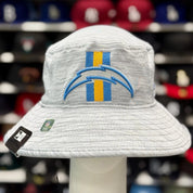 New Era Los Angeles Chargers Bucket Hat | Silver / Blue Under Brim - Product Image