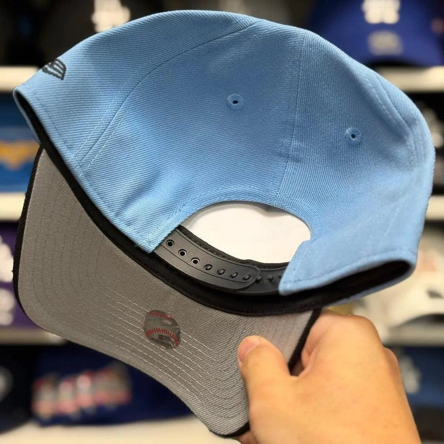 New Era Los Angeles Dodgers '100th Anniversary' A-Frame Baby Blue/Black 9FORTY Snapback - Product Image