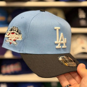 New Era Los Angeles Dodgers '100th Anniversary' A-Frame Baby Blue/Black 9FORTY Snapback - Product Image