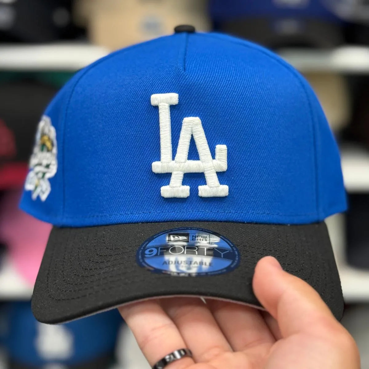 New Era Los Angeles Dodgers '100th Anniversary' A-Frame Blue/Black 9FORTY Snapback - Product Image