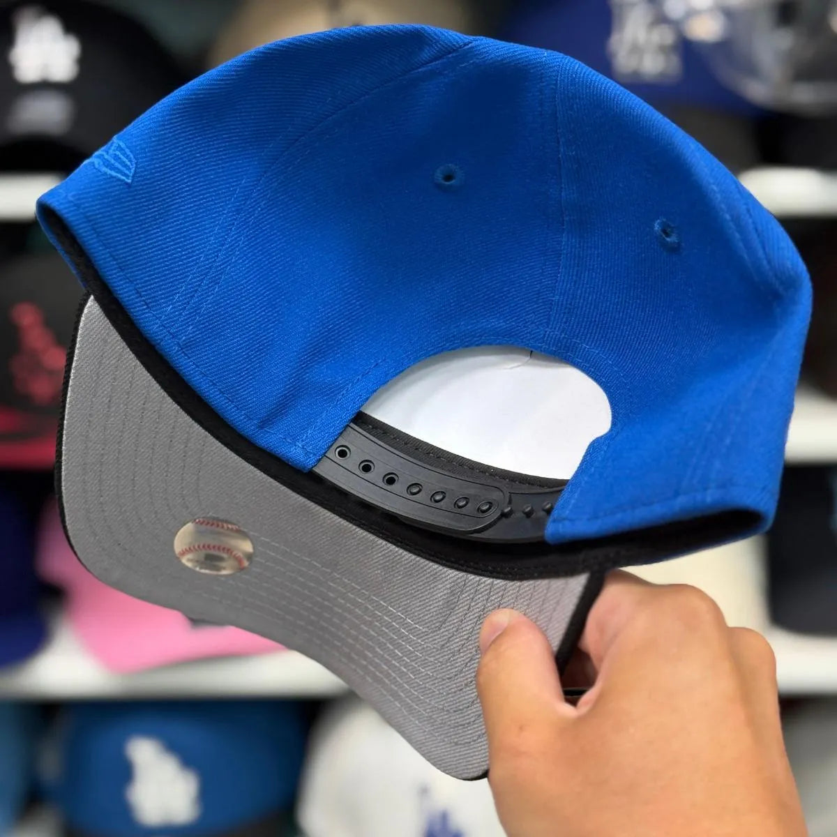 New Era Los Angeles Dodgers '100th Anniversary' A-Frame Blue/Black 9FORTY Snapback - Product Image