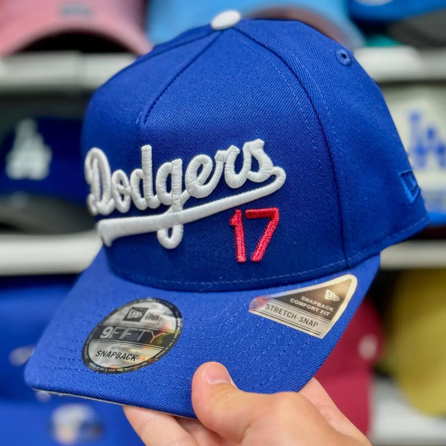New Era Los Angeles Dodgers '#17 2024 World Series' A-Frame Blue 9FIFTY Snapback