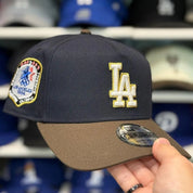 New Era Los Angeles Dodgers '1984 LA Olympics' A-Frame Navy/Brown 9FORTY Snapback - Product Image