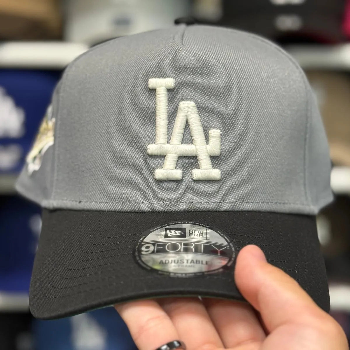 New Era Los Angeles Dodgers '1988 World Series' A-Frame 9FORTY Grey/Black Snapback - Product Image
