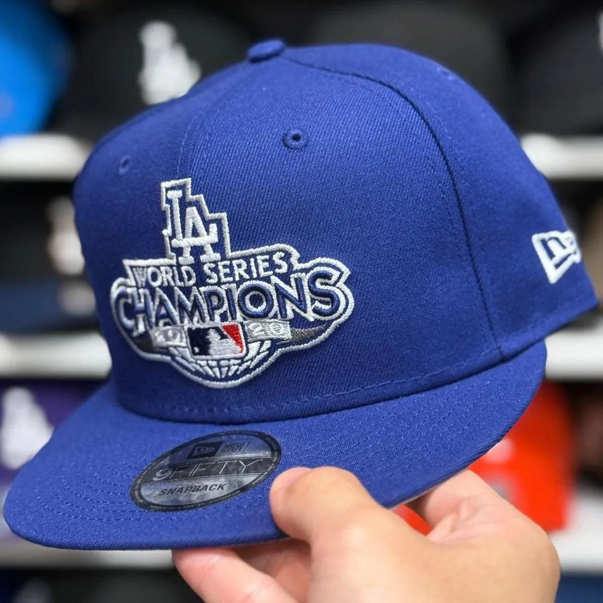 New Era Los Angeles Dodgers '2020 World Series Championship' Blue 9FIFTY Snapback - Product Image