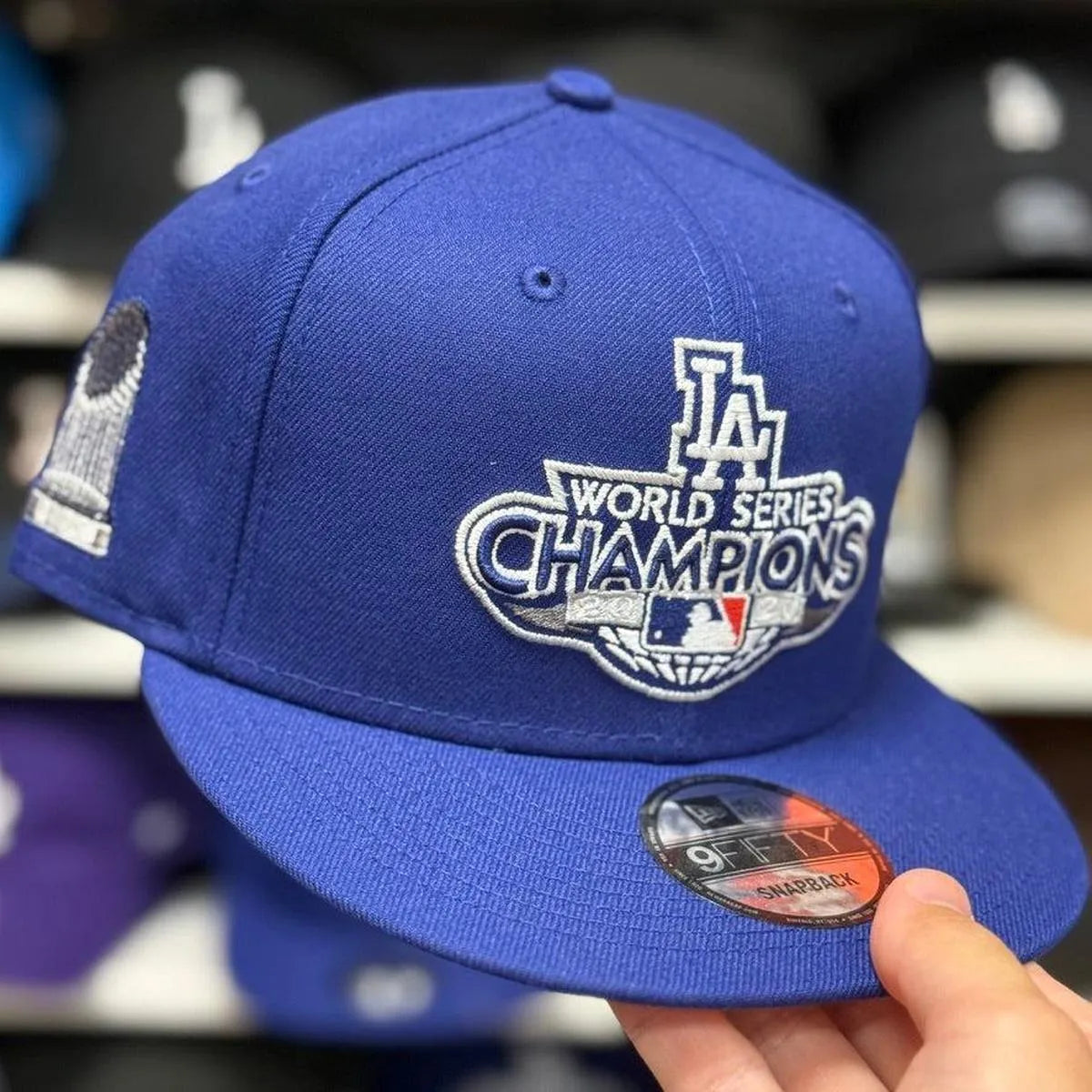 New Era Los Angeles Dodgers '2020 World Series Championship' Blue 9FIFTY Snapback - Product Image