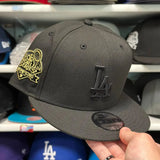 New Era Los Angeles Dodgers '2024 World Series Champions' Black/Gold 9FIFTY Snapback