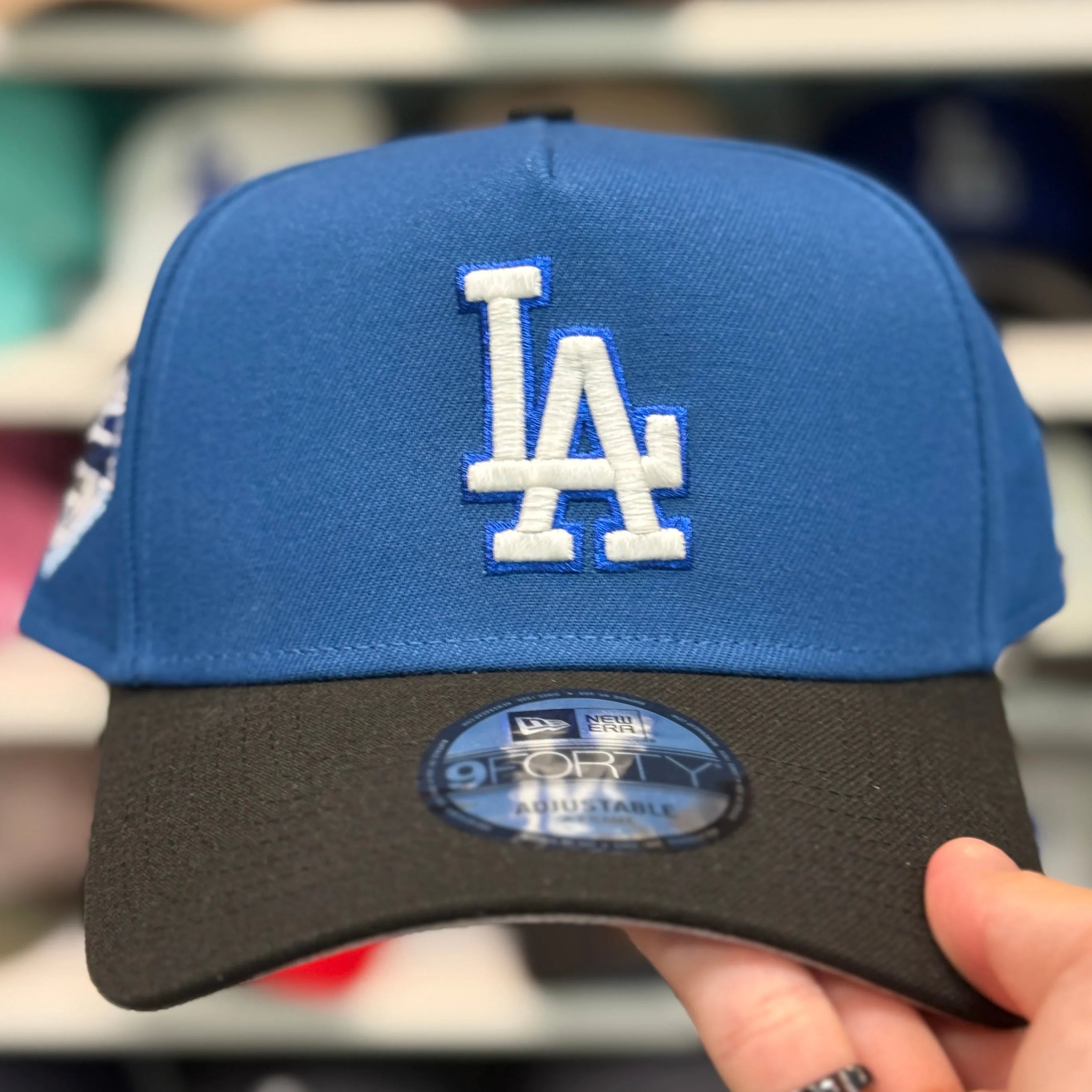 New Era Los Angeles Dodgers '2025 World Series Champions' A-Frame Blue/Black 9FORTY Snapback - Product Image