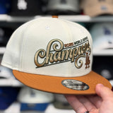 New Era Los Angeles Dodgers '2025 World Series Champions' Creme/Earthy Brown 9FIFTY Snapback