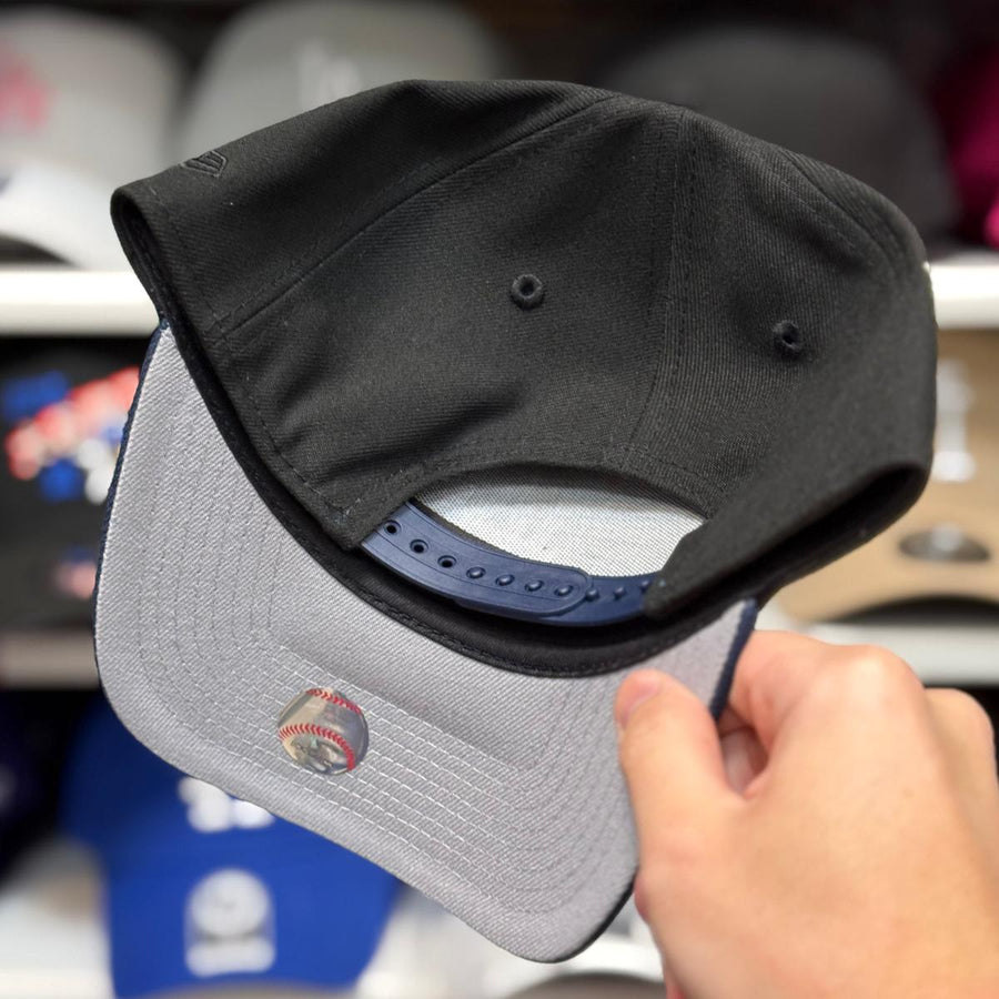 New Era Los Angeles Dodgers '40th Anniversary' A-Frame Black/Blue 9FORTY Snapback | Glow in the Dark - Product Image