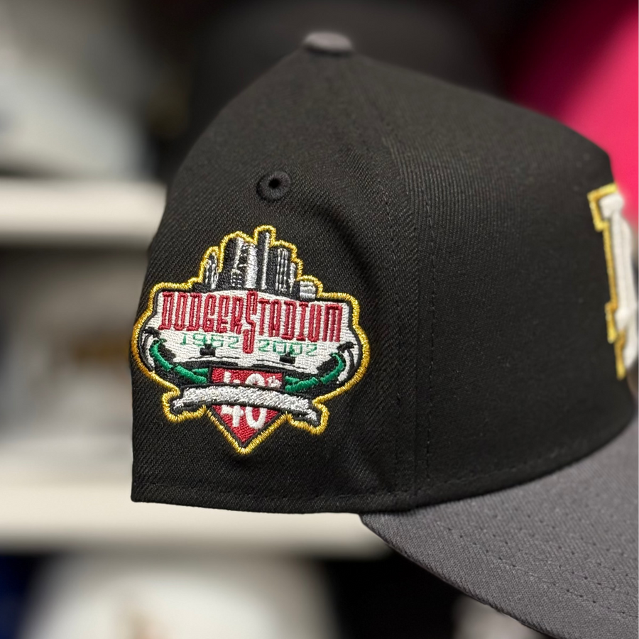 New Era Los Angeles Dodgers '40th Anniversary' A-Frame Black/Grey 9FORTY Snapback | Glow in the Dark - Product Image