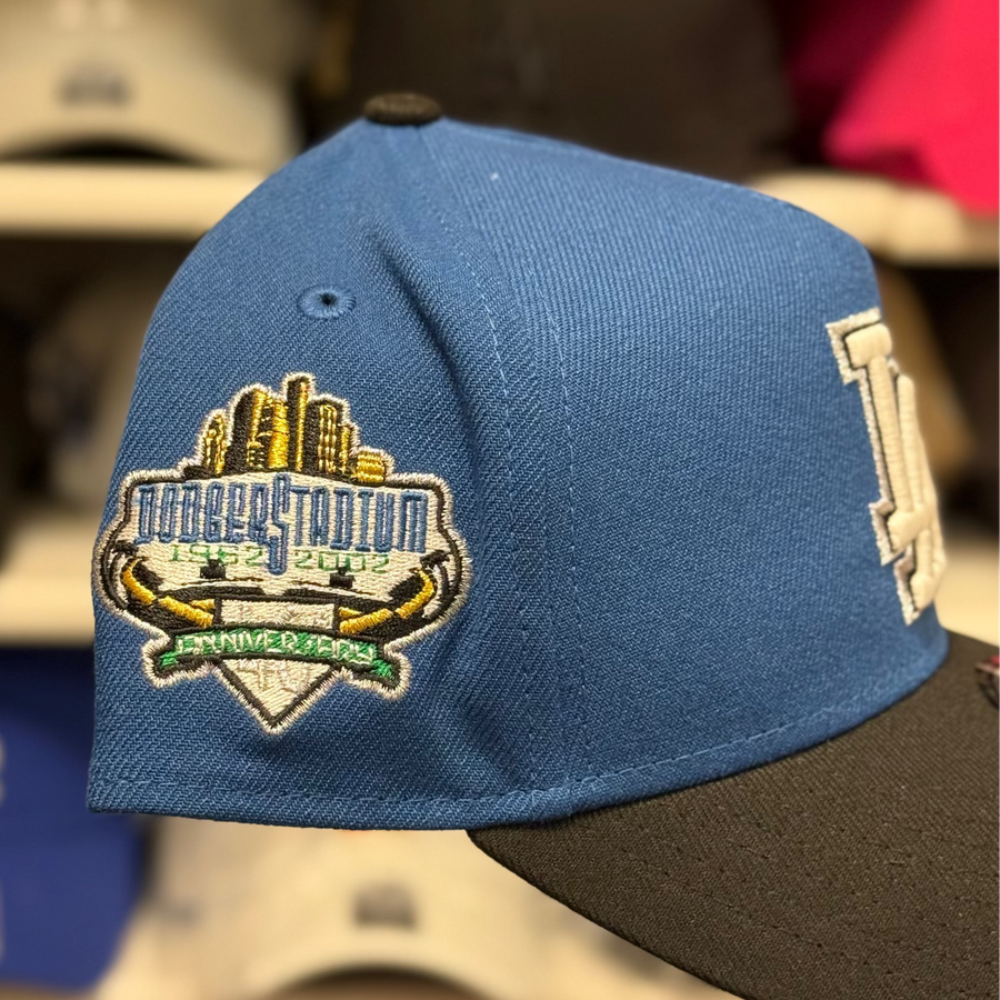 New Era Los Angeles Dodgers '40th Anniversary' A-Frame Blue/Black 9FORTY Snapback | Glow in the Dark - Product Image