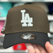 New Era Los Angeles Dodgers '40th Anniversary' A-Frame Brown/Black 9FORTY Snapback - Product Image